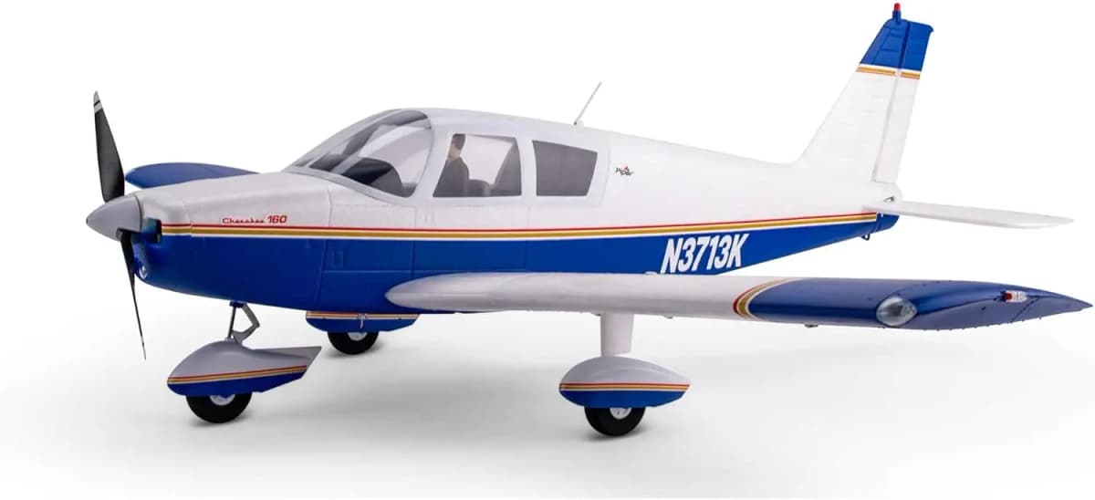 RC Airplane Cherokee 1.3M Blue BNF Basic with AS3X and Safe Select