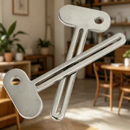 1 Pcs Silvery Metal Tube Squeezer Keys, Toothpaste Metal Hair Dye Color Key Roller Dispenser Tool Durable Processing,Toothpaste and Hair Color Dispenser Tool, Daily Living Tube Squeezing Aids
