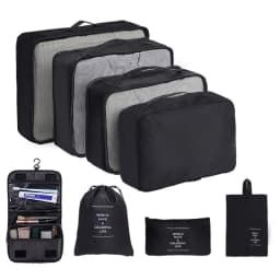 8Pcs/Set Travel Organizer Storage Bags Suitcase Packing Cubes Set Cases Portable Luggage Clothes Shoe Tidy Pouch Folding