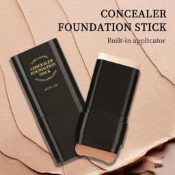2 In 1 Waterproof ConcealingFoundation Stick ForSweat Resistance, StrongDark Circle Coverage,Natural Makeup Feel,Portable Design,Multi-ColorOptions, PerfectCosmetic Gift Long Lasting Concealer FaceConcealer Concealer Foundation