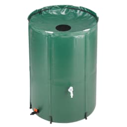 100 Gallon Collapsible Rain Barrel Water Collector, Portable Foldable Rain Water Storage Tank with Spigot for Garden Irrigation