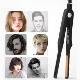 Mini Teddy Wave Hair Straightener Thin Pencil Flat Iron Titanium Professional Salon Hair Curler for Short Hair