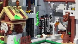 2568PCS Medieval Knight's Fortress Building Blocks Street View MOC Bricks Model Toys Sets Assembly Ornament Ideal Holiday Gifts
