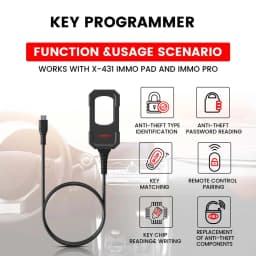 Launch X431 Key Programmer Only Used with the LAUNCH X431 IMMO ELITE & LAUNCH X431 IMMO PLUS