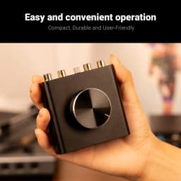 NEOHIPO TP10 Turntable Preamp, Premium Aluminum Body with Anti-Skid Base & Comfort Knob, RCA/3.5mm Output