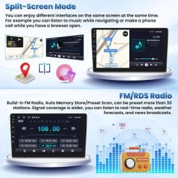 Android 15 Auto 9" Touch Screen for Hyundai Elantra 2016-2018 for Carplay Radio Dash Kit WiFi Multimedia Player Intelligent