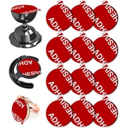 12 PCS Double Sided Adhesive Stickers High Bond Sticky Replacement for Car Magnetic Phone Holder Base Round Tape Compatible wit