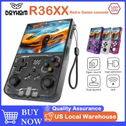 BOYHOM 100% Original R36XX Retro Handheld Game Console with WiFi Online Battle 3.5 inch IPS Screen 15000+ Games Best Gift