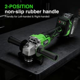 TaskStar 21V Cordless Angle Grinder 115mm 10000RPM 4.0Ah Battery Brushless Electric Polishing Cutting For Makita 18V Battery Pin