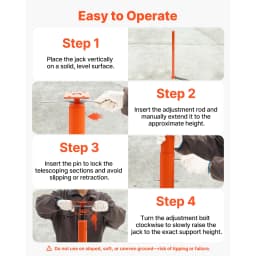 SucceBuy 2Pack 11200LBS House Floor Jacks 54-150in Height Adjustable Support Beam Basement Jack Post Pole for Leveling Temporary