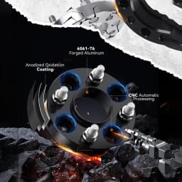 4PCS Wheel Spacers Adapters 4x100, 4 Lug 1" 4x100mm to 4x100mm Wheel Spacer with 12x1.5 Studs CB 54.1mm for Corolla Yaris Mazda