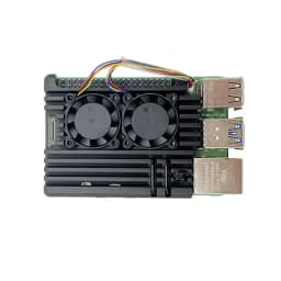 Raspberry Pi 5th Generation Dual Fan Heat Dissipation Case Raspberry Pi 5 Aluminum Alloy Heat Dissipation Protective Case Box