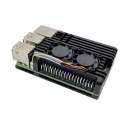 Raspberry Pi 5th Generation Dual Fan Heat Dissipation Case Raspberry Pi 5 Aluminum Alloy Heat Dissipation Protective Case Box