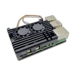 Raspberry Pi 5th Generation Dual Fan Heat Dissipation Case Raspberry Pi 5 Aluminum Alloy Heat Dissipation Protective Case Box