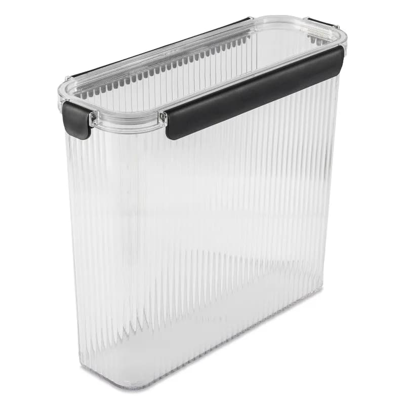 20.5 Cup Clear Ribbed Pantry Storage Container