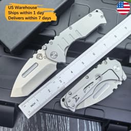 USA Stock Medford Folding D2 Tool, Full D2 Steel Construction, Heavy Weight EDC Pocket Multi-Tool, Utility Razor, Fast Shipping 1 Day Dispatch