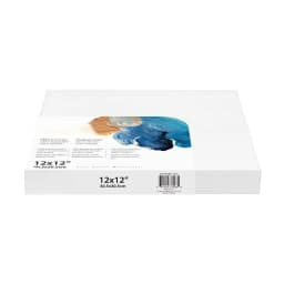 Artist 3D Stretched Canvas, 100% Cotton Acid Free White Canvas, 12"X12", 1 Piece, Deluxe Canvas, Ideal for Art Students, Educators, Artists and Professionals.