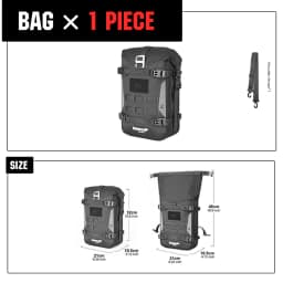 Rhinowalk Motorcycle Bumper Bag Waterproof Frame Crash Bar Pack Outdoor Cycling Tool Placement Bag With Inner Support Board