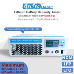 Heltec 120V 50A Battery Discharge Tester/Electronic Load Capacity Tester Lithium/Lifepo4 Lead Acid Battery Discharge Machine