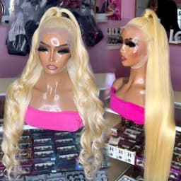613 13x4 13x6 360 Lace Frontal Wig Body Wave Lace Front Wig 250 Density Brazilian Bone Straight Blonde Human Hair Wigs For Women