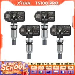 XTOOL TS100 PRO 4PCS Upgraded TPMS Sensor 315Mhz/433MHz Tire Pressure Monitoring Tester Programmed by XTOOL TP150/IP819TP