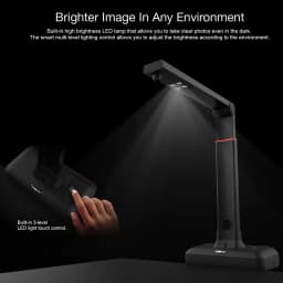 VIISAN S21 CaptureA2 27MP High Resolution HD Camera Book Document Scanner Auto Flatte Height Multi Language OCR Windows Macos
