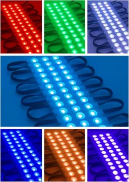 200PCS UL Listed RGB LED Module Kit, 110FT 5050 SMD LED Module Lights IP65 for Signs Storefront Window Advertising Décor
