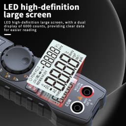 ZOYI Digital Clamp Meter 600A Current True RMS Smart Plier Ammeter Auto Rang 6000 Multimeter DC AC Voltage Hz Ohm NCV Tester