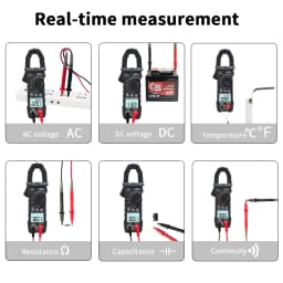 ZOYI Digital Clamp Meter 600A Current True RMS Smart Plier Ammeter Auto Rang 6000 Multimeter DC AC Voltage Hz Ohm NCV Tester