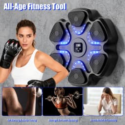Music Boxing Machine for Adults and Kids, Smart Bluetooth Boxing Training Equipment with Gloves for Home,Office and Gym