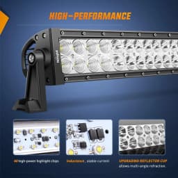 Nilight 22" LED Light Bar Flood Spot Combo Work Light Driving Lights Fog Lamp Offroad Lighting for SUV Ute ATV Truck 4x4 Boat