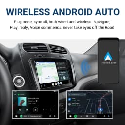 ANYFAR Original Car Screen Upgrade Wireless CarPlay Android Auto Retrofit Kit Decoder Box Navigation For Fiat Freemont 2013-2018