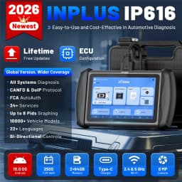 XTOOL IP616 Added Bi-directional Test Automotive Scanner Full System OBD2 Diagnostic Tools CAN FD DOIP 34 Reset Key Programming