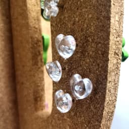 50/100PCS Transparent Love Heart Push Pins Thumbtacks Peach Heart L-beam Nails Painting Push Pins Wood Paneling Wall Push Pins