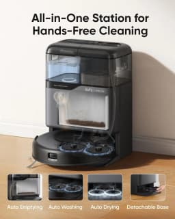Refurbished eufy Omni C20 Robot Vacuum and Mop Combo, All-in-One Station(3-Month Warranty)