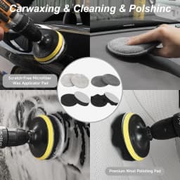 Car Detailing Kit, 36Pcs Professional Car Cleaning Tools for Interior Exterior Wheels, with Windshield Tool and Storage Box
