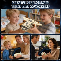 Space Balls Eagle 5 Building Blocks Set - Nostalgic Movie RV Collection Model with Rich Interior Details, Openable Doors - Perfect Birthday & Valentine's Day Gift for Fans & Adults, 667Pcs