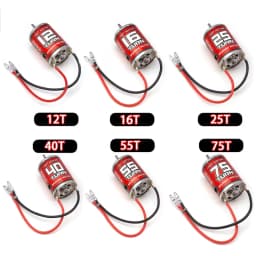 RCXAZ RC 540 PRO Brushed Motor 12T 16T 25T 40T 55T 75T RC 540 Brushed Motor Waterproof For 1/10 RC Car Rock Crawler Buggy Truck Off-Road Vehicle Arrma Traxxas HSP Redcat RC4WD Tamiya Axial SCX10 D90 HPI Upgrade Parts