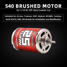 RCXAZ RC 540 PRO Brushed Motor 12T 16T 25T 40T 55T 75T RC 540 Brushed Motor Waterproof For 1/10 RC Car Rock Crawler Buggy Truck Off-Road Vehicle Arrma Traxxas HSP Redcat RC4WD Tamiya Axial SCX10 D90 HPI Upgrade Parts