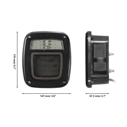 83 LED Universal Car Tail Lights Brake Turn Reverse Tail Signal Lamps For Jeep Wrangler CJ TJ YJ JK