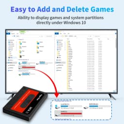 Batocera 500G Retro Game Hard Drive With 48000+ Games External Handheld Emulator Gaming HDD for N64/PS3/PS2/PS1/WII Compatible with Win PC