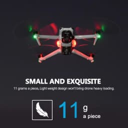 STARTRC 2 PACK Drone Strobe Light Anti Collision Night Flight, 3 Colors 5 Strobe Modes Drone Light for DJI Mini 5 Pro/4 Pro/3 Neo 2 Flip Air 3S Mini 4K Accessories