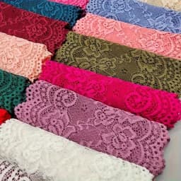 Length 1 Yard Luxury Thickened Soft Elastic 15CM Wide Lace Trim - Perfect for Craftsmanship and Sewing - Ideal for Underwear, Skirts and Dresses - High Quality Fabric with Delicate Lace Ribbon Design