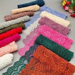 Length 1 Yard Luxury Thickened Soft Elastic 15CM Wide Lace Trim - Perfect for Craftsmanship and Sewing - Ideal for Underwear, Skirts and Dresses - High Quality Fabric with Delicate Lace Ribbon Design