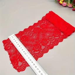 Length 1 Yard Luxury Thickened Soft Elastic 15CM Wide Lace Trim - Perfect for Craftsmanship and Sewing - Ideal for Underwear, Skirts and Dresses - High Quality Fabric with Delicate Lace Ribbon Design