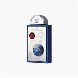 Latafa Pride Art of Universe Eau de Parfum 3.4 fl oz, Unisex Woody Citrus & Amber Long-Lasting Fragrance with Space-Themed Bottle