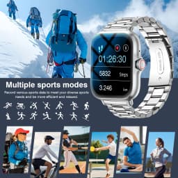 1.83" Full Screen Touch Screen Outdoor Sports Smart Watch for Men/Women,Wireless Calling/receiving, Multiple Sports Modes,Message Notifications,Suitable for Android & IPhone, Ideal As A Gift