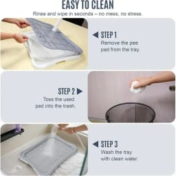 Leak-Proof Puppy Pee Pad Holder and Training Station (Including Training Tray) - Heavy-Duty Indoor Canine Toilet System, Easy-to-Clean Wall-Mounted Bracket (20.1x15.4 inches), Suitable for Puppy and Adult Dog Toilet Training, Compatible with All Types
