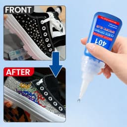 LOOLIFL 401 Instant Super Glue Clear Quick Dry Rhinestone Adhesive Precise Nozzle DIY Craft Shoe Jewelry Fabric Decor Repair Glue