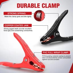 Nilight Jumper Cables for Car Battery 6 Gauge 16 FT Booster Cable Heavy Duty 450 A CCA with Carrying Bag Jump Start Emergency Kit Pickup Vans SUV Sedan Motorcycle